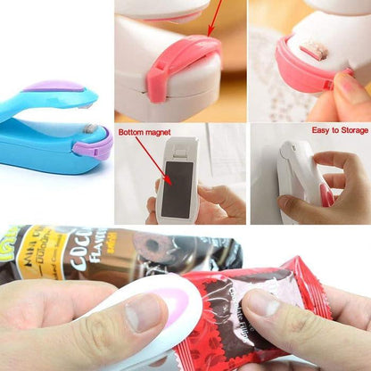 Portable Mini Sealing Machine – 2-in-1 USB Rechargeable Heat Sealer & Cutter