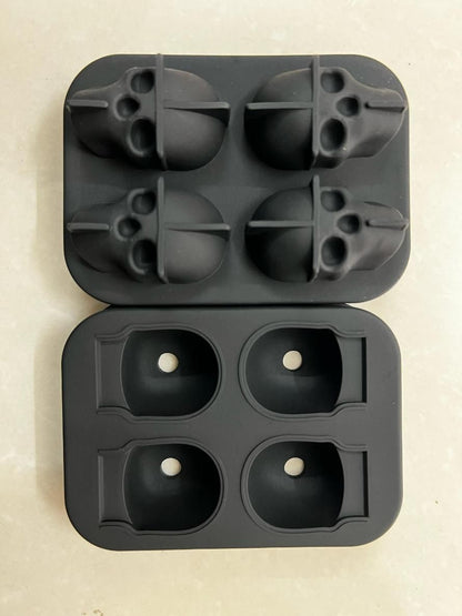 3D Skull Silicon Ice Cube Tray